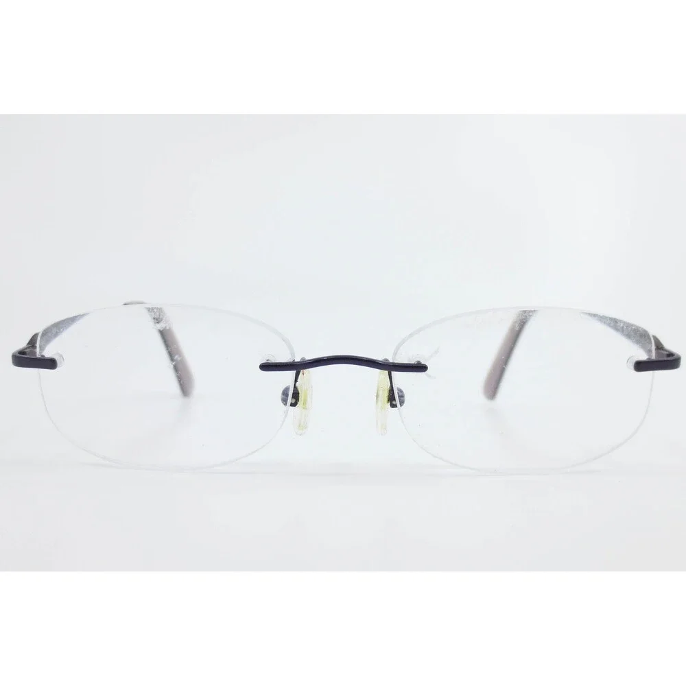 Airlock Love Always Collection 01 Purple Rimless Oval Eyeglasses Frames 135mm